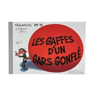 Tirage de Tête de Gaston Lagaffe par Franquin, Les Editions du Grand Vingtième. Gaston n°5 : Les Gaffes d'un Gars Gonflé.