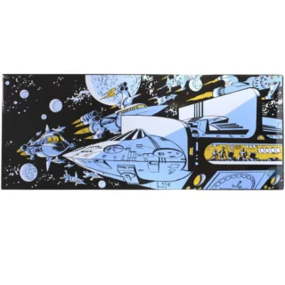 Plaque Emaillee L'Empire des Mille Planetes Valerian et Laureline Format 120 cm x 48 cm Les Editions du Grand Vingtième